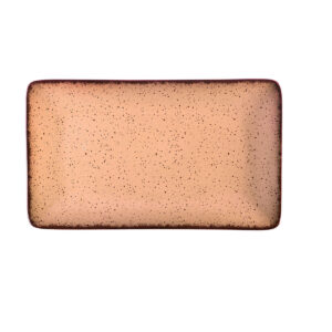 ESTIA ΠΙΑΤΕΛΑ ΟΡΘΟΓΩΝΙΑ TERRA ΠΟΡΣΕΛΑΝΙΝΗ 21x10.5cm SALMON - Image 3