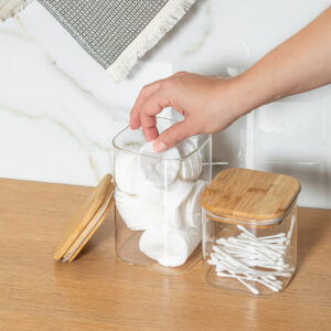 ESTIA ΔΟΧΕΙΟ ΑΠΟΘΗΚΕΥΣΗΣ BAMBOO ESSENTIALS 950ml ΓΥΑΛΙΝΟ ΜΕ ΚΑΠΆΚΙ - Image 6