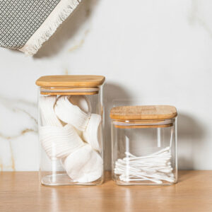 ESTIA ΔΟΧΕΙΟ ΑΠΟΘΗΚΕΥΣΗΣ BAMBOO ESSENTIALS 950ml ΓΥΑΛΙΝΟ ΜΕ ΚΑΠΆΚΙ - Image 8