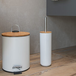 ESTIA ΧΑΡΤΟΔΟΧΕΙΟ ΜΠΑΝΙΟΥ BAMBOO ESSENTIALS SOFT CLOSE 5lt ΛΕΥΚΟ - Image 5