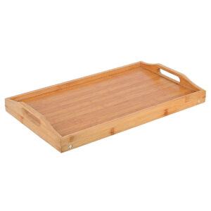 ESTIA ΔΙΣΚΟΣ ΣΕΡΒΙΡΙΣΜΑΤΟΣ BAMBOO ESSENTIALS 50x30x21cm ΜΕ ΑΝΑΔΙΠΛΟΥΜΕΝΑ ΠΟΔΙΑ - Image 3