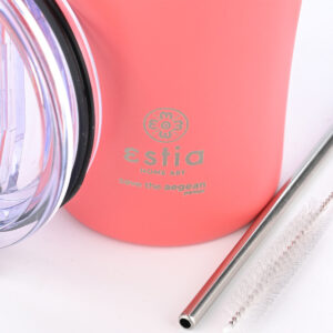 ESTIA ΘΕΡΜΟΣ COFFEE MUG SAVE THE AEGEAN 500ml FUSION CORAL - Image 3