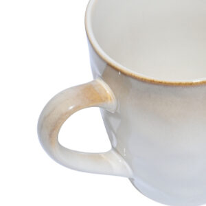 ESTIA ΚΟΥΠΑ ΚΑΦΕ VIGNETTE STONEWARE 400ml IVORY - Image 3