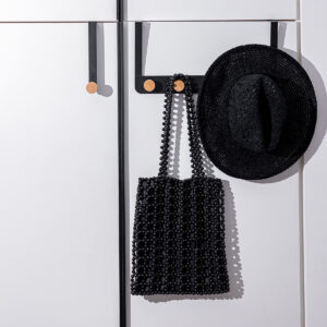 ESTIA ΚΡΕΜΑΣΤΡΑ ΠΟΡΤΑΣ ΤΡΙΠΛΗ ΜΕΤΑΛΛΙΚΗ ΜΑΥΡΗ - Image 5