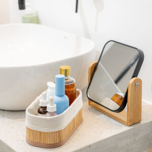 ESTIA ΚΑΘΡΕΦΤΗΣ ΕΠΙΤΡΑΠΕΖΙΟΣ BAMBOO ESSENTIALS ΠΕΡΙΣΤΡΕΦΟΜΕΝΟΣ ΔΙΠΛΗΣ ΟΨΕΩΣ - Image 4