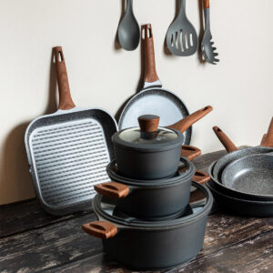 ESTIA ΓΟΥΟΚ STONE ΑΝΤΙΚΟΛΛΗΤΙΚΟ XYTOY ΑΛΟΥΜΙΝΙΟΥ 28cm - Image 4