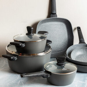 ESTIA ΓΚΡΙΛΙΕΡΑ CUISSON ΑΝΤΙΚΟΛΛΗΤΙΚΗ ΠΡΕΣΣΑΡΙΣΤΟΥ ΑΛΟΥΜΙΝΙΟΥ 28cm - Image 4