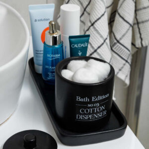 ESTIA ΔΟΧΕΙΟ ΓΙΑ ΒΑΜΒΑΚΙ MYST STONEWARE ΜΑΥΡΟ - Image 3