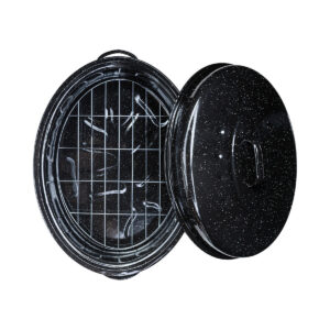 ΓΑΣΤΡΑ ENAMEL ΕΜΑΓΙΕ 46.5x32x18cm 7.8lt ΜΕ ΣΧΑΡΑ - Image 3