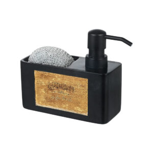 ΔΟΧΕΙΟ ΥΓΡΟΥ ΠΙΑΤΩΝ 120ml ΜΕ ΘΗΚΗ ΓΙΑ ΣΦΟΥΓΓΑΡΙ ΜΑΥΡΟ - Image 1