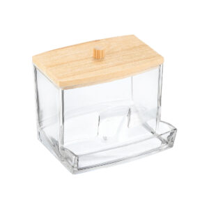 ΚΟΥΤΙ ΑΠΟΘΗΚΕΥΣΗΣ & ΟΡΓΑΝΩΣΗΣ BAMBOO ΓΙΑ ΜΠΑΤΟΝΕΤΕΣ 9x7.5x7 ΜΕ ΚΑΠΑΚΙ