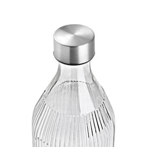 ΜΠΟΥΚΑΛΙ ΓΥΑΛΙΝΟ 1000ml ΜΕ ΑΝΟΞΕΙΔΩΤΟ ΚΑΠΑΚΙ - Image 3