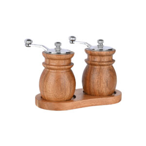 ESTIA ΜΥΛΟΙ ΓΙΑ ΑΛΑΤΙ/ΠΙΠΕΡΙ ALLURE ΞΥΛΙΝΟΙ ΣΕΤ 2 ΤΕΜ. ΜΕ ΒΑΣΗ - Image 2