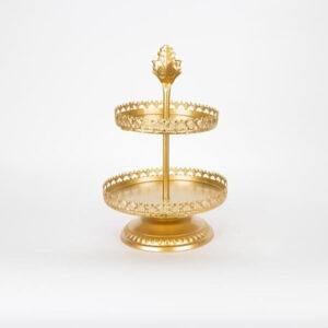 ΟΡΝΤΕΡΒΙΕΡΑ ΜΕΤΑΛΛΙΚΗ ΧΡΥΣΗ 25.5x25.5x40.5cm