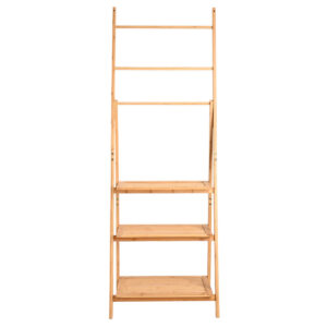 ESTIA ΡΑΦΙΕΡΑ ΔΑΠΕΔΟΥ ΟΡΓΑΝΩΣΗΣ ΒΑΜΒΟΟ ESSENTIALS ΜΕ 3 ΡΑΦΙΑ ΦΥΣΙΚΟ ΧΡΩΜΑ - Image 2