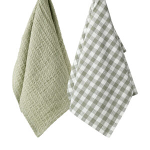 ESTIA ΠΕΤΣΕΤΑ ΚΟΥΖΙΝΑΣ CASA 45x65cm ΓΚΡΙ ΣΕΤ 2ΤΕΜ.