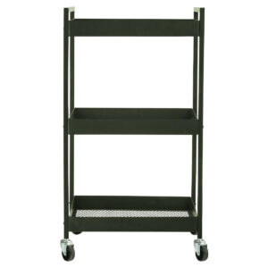 ESTIA  ΤΡΟΛΕΪ ΑΠΟΘΗΚΕΥΣΗΣ MODUS ΜΕΤΑΛΛΙΚΟ ΜΕ 3 ΡΑΦΙΑ OLIVE - Image 2