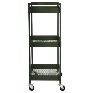 ESTIA  ΤΡΟΛΕΪ ΑΠΟΘΗΚΕΥΣΗΣ MODUS ΜΕΤΑΛΛΙΚΟ ΜΕ 3 ΡΑΦΙΑ OLIVE - Image 3