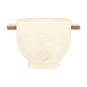 ESTIA ΣΟΥΡΩΤΗΡΙ ΖΥΜΑΡΙΚΩΝ ALLURE ΑΛΟΥΜΙΝΙΟΥ 22cm ΜΕ ΞΥΛΙΝΕΣ ΛΑΒΕΣ IVORY