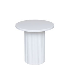 ΤΡΑΠΕΖΙ BOHΘΗΤΙΚΟ ΜΕΤΑΛΛΟ-ΞΥΛΟ ΛΕΥΚΟ 33.5x33.5x32.5cm