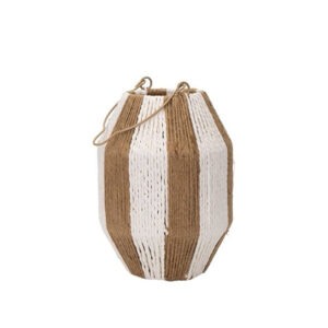 ΦΑΝΑΡΑΚΙ ΜΕ ΠΛΕΞΗ ΦΥΣΙΚΟ - ΛΕΥΚΟ 18x18x25cm