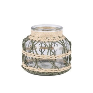 ΦΑΝΑΡΑΚΙ ΜΕ ΠΛΕΞΗ ΦΥΣΙΚΟ - ΠΡΑΣΙΝΟ 13,5x13,5x16cm