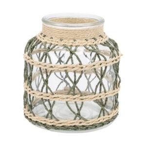 ΦΑΝΑΡΑΚΙ ΜΕ ΠΛΕΞΗ ΦΥΣΙΚΟ - ΠΡΑΣΙΝΟ 12x12x12cm